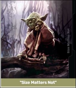 Star wars - Size Matters Not Star wars - Size Matters Not