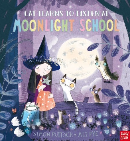 Cat Learns To   Listen At  Moonlight School